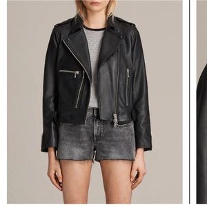 All Saints Milne Biker Jacket Size US2